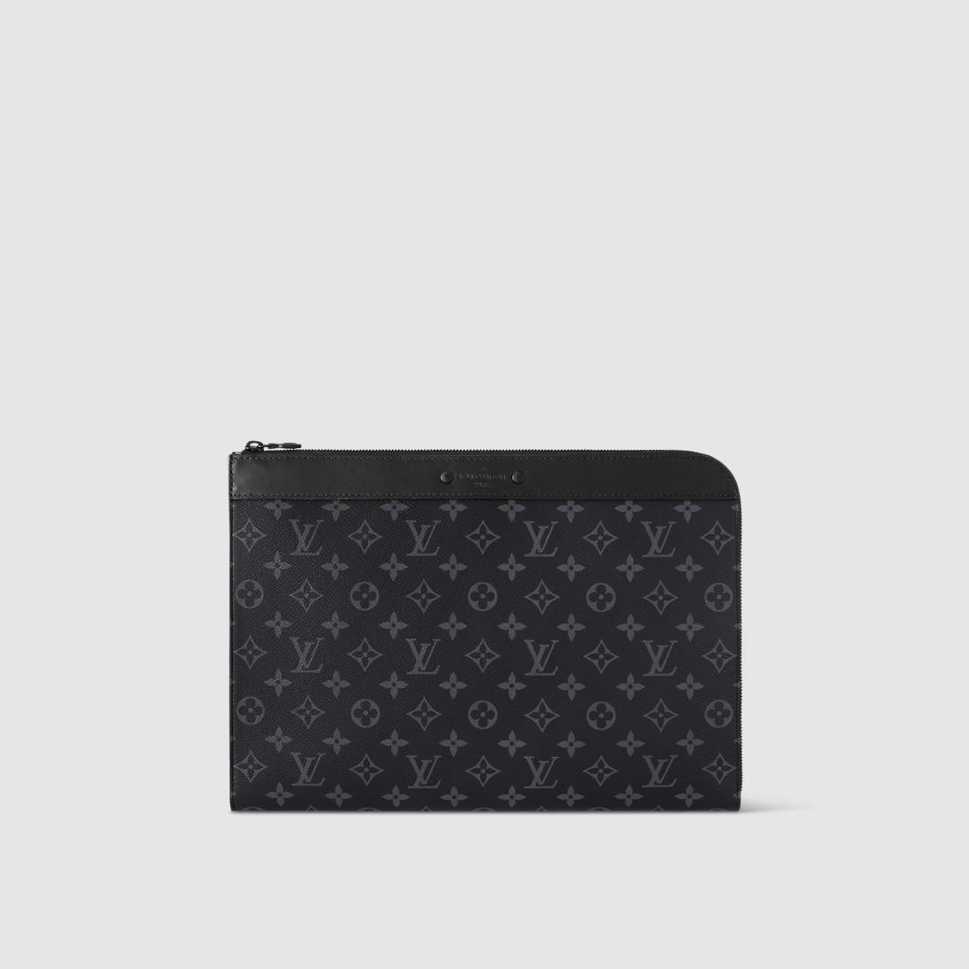 Túi Louis Vuitton Pochette Jour Monogram Eclipse Nam Đen